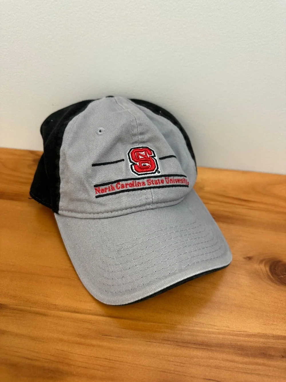 NC State Hat Gray Black Red